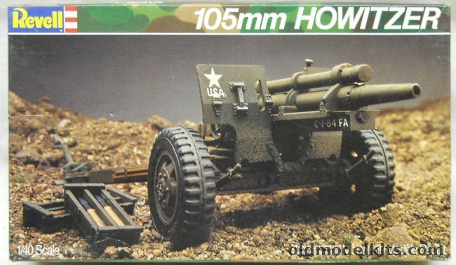 Revell 1/40 105MM Howitzer - With Crew and Base, 8301 plastic model kit